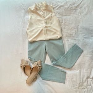 Banana Republic Sloan Fit Cropped Work Pants